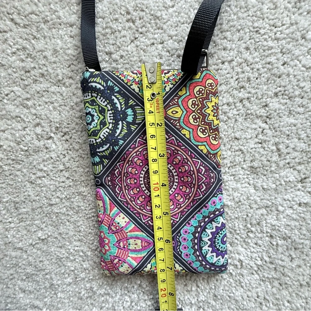 Boho crossbody in tile print